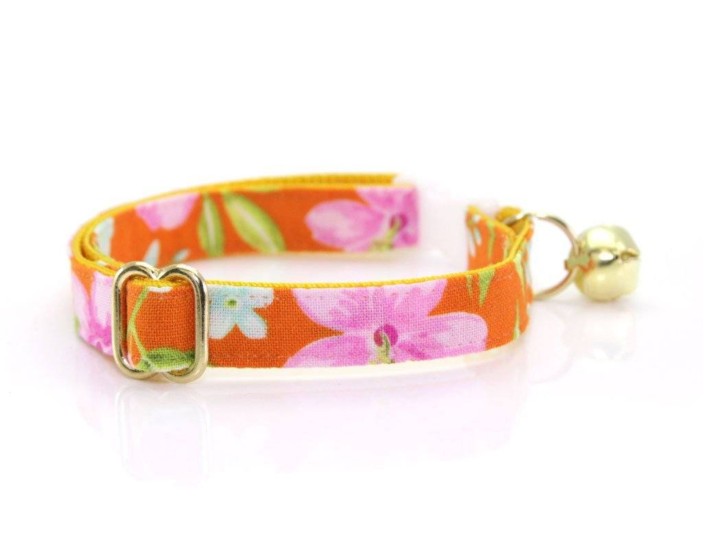Cat Collar and Flower - Lanai Tropical Hawaiian