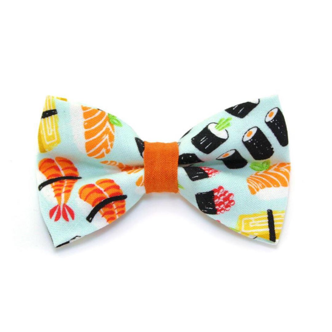 Cat Collar and Bow Tie Set - Sushi Date
