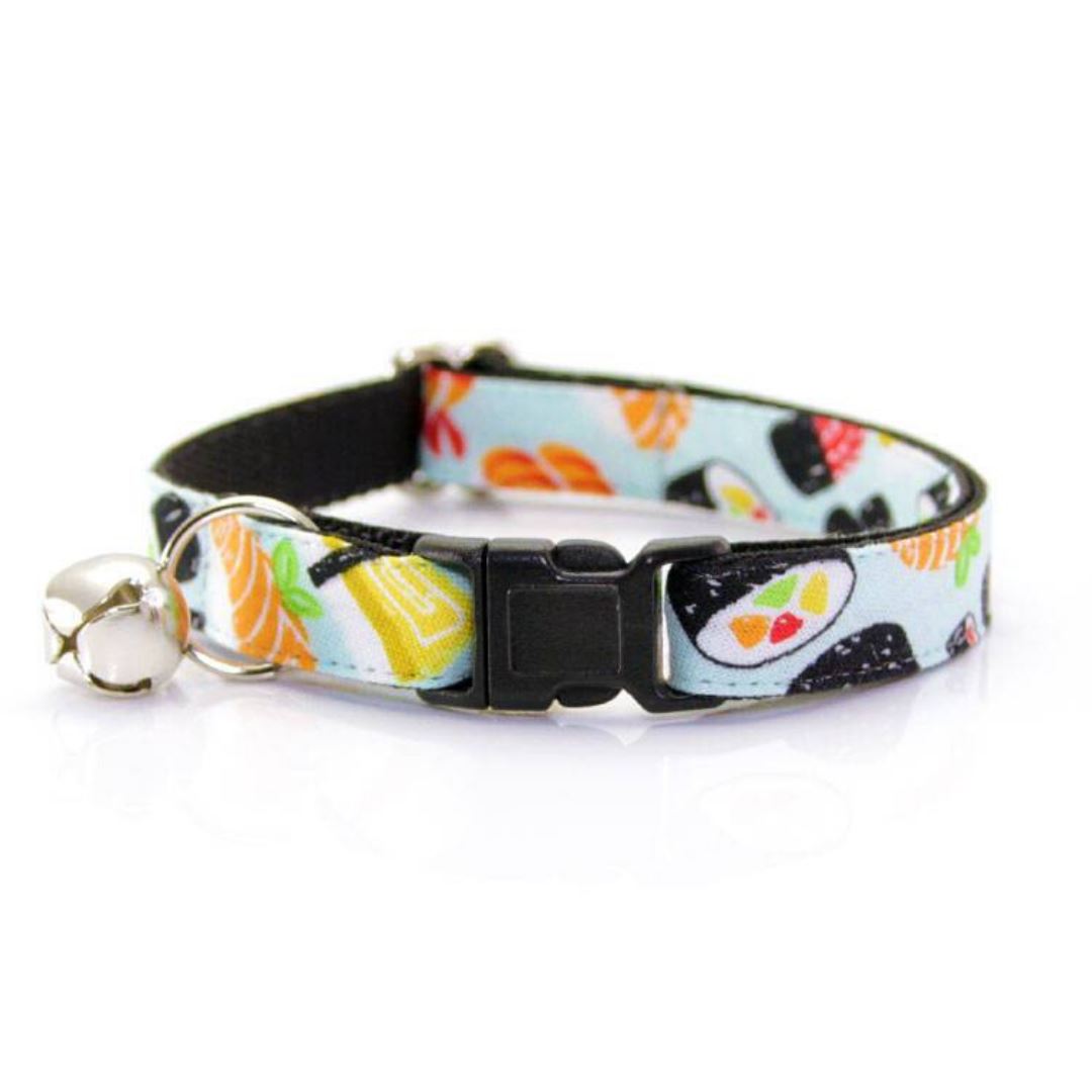 Cat Collar and Bow Tie Set - Sushi Date