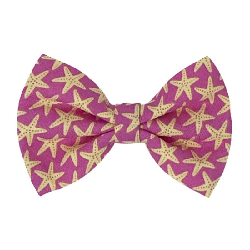 Pet Bow Tie - Pink Starfish