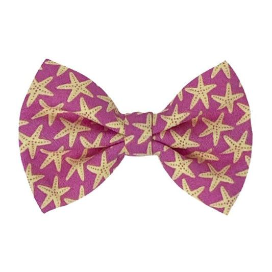 Pet Bow Tie - Pink Starfish