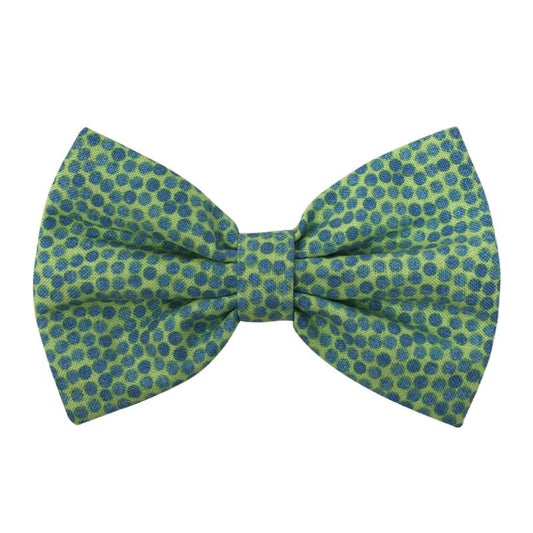 Pet Bow Tie - Seafoam Dots